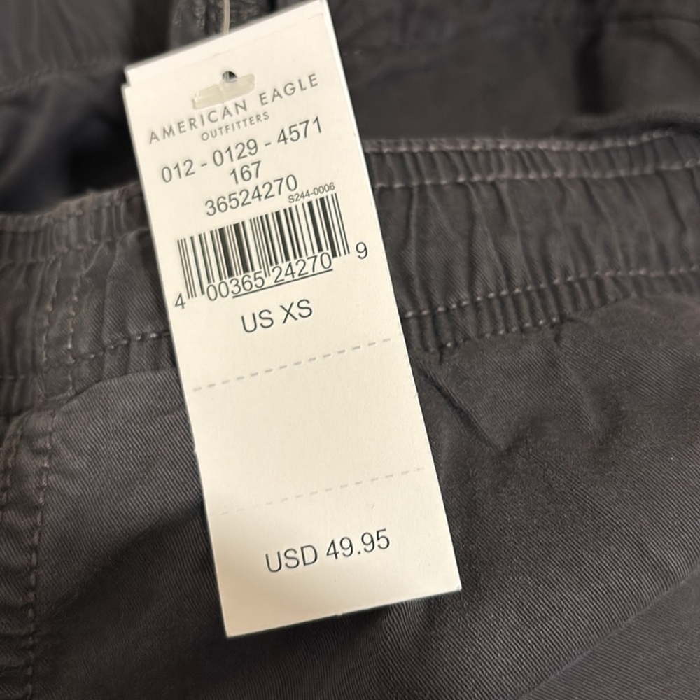 American Eagle Men's Black TREKKER JOGGER FLEX pants size xs - Picture 10 of 10